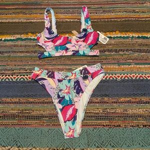 F21 Cut Out High Waist Bikini